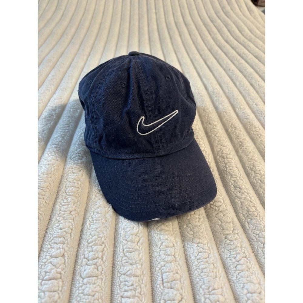 Nike Slideback Hat Blue OSFM Adjustable Embroidered Swoosh Logo Heritage86